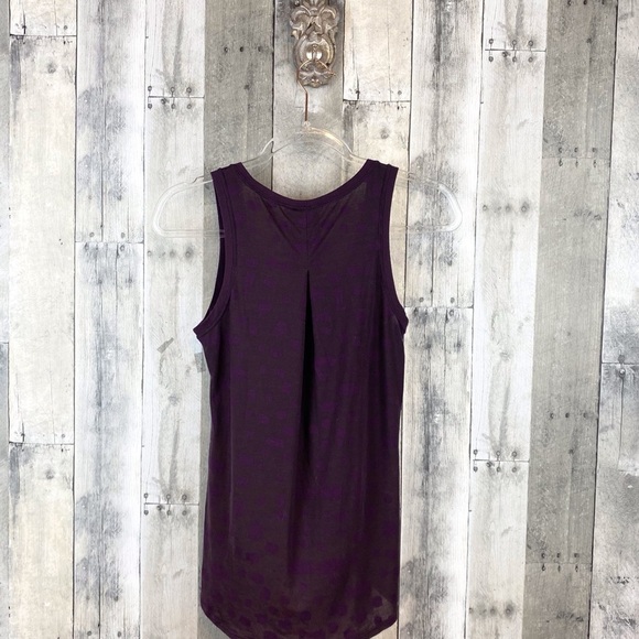 Lululemon Go Om Tank in Ghost Weave Burnout Black Cherry Size 6. - Picture 3 of 14